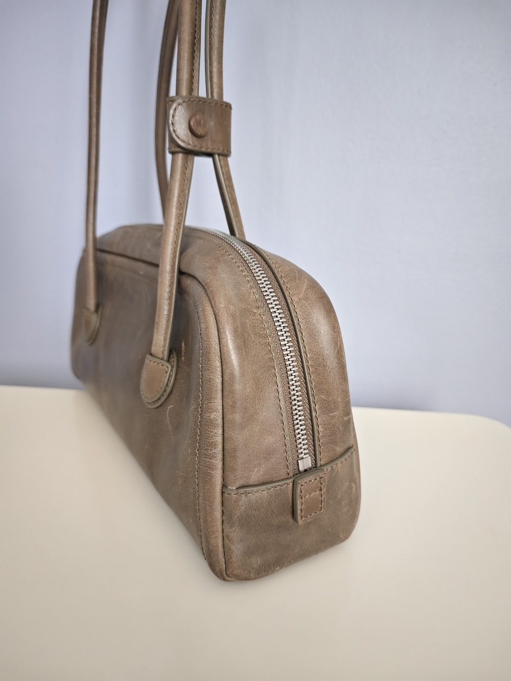 Marge Sherwood brown baguette shoulder bag - Picture 4 of 9